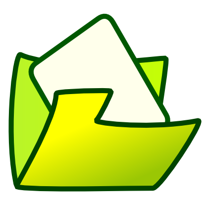 Download free sheet green folder icon